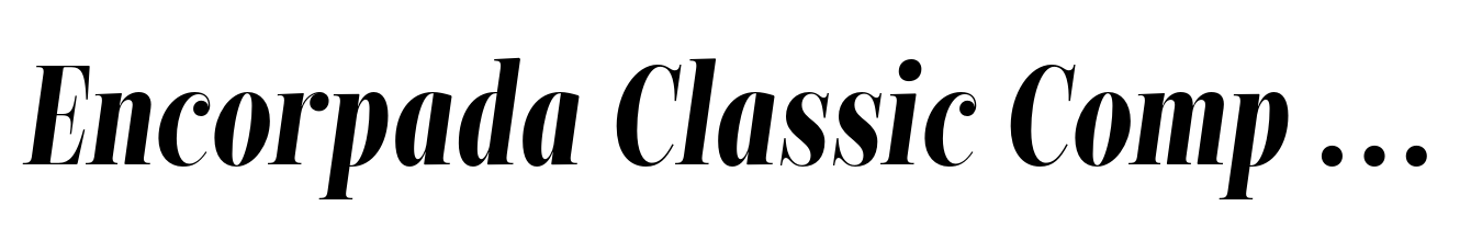 Encorpada Classic Comp Bold Italic
